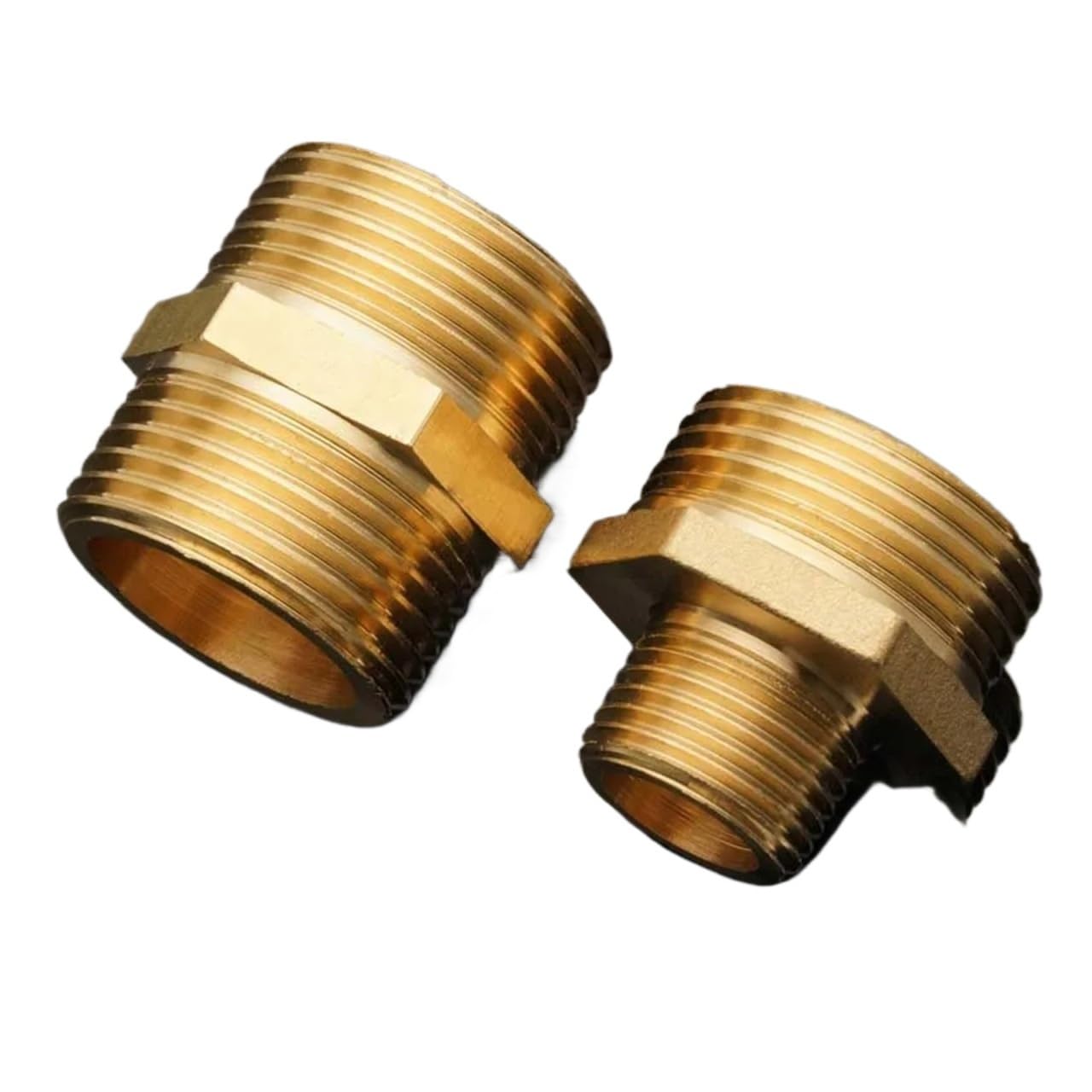Adaptador rápido de ajuste hexagonal de tubo de latón, conector macho de agua, petróleo y gas de 1/8" 1/4" 3/8" 1/2" 3/4" 1" 1-1/4"(G1-1I4-G 2)