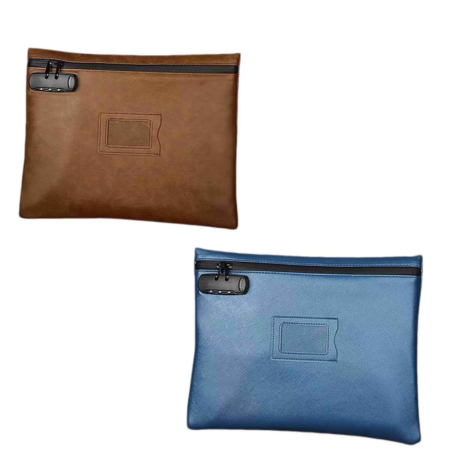 Busta carta formato lettera con accessori sicurezza, finestra frontale per, custodia organizer con cerniera per riunioni, chiusure, viaggi per notai mobili con finestra Custodia carta