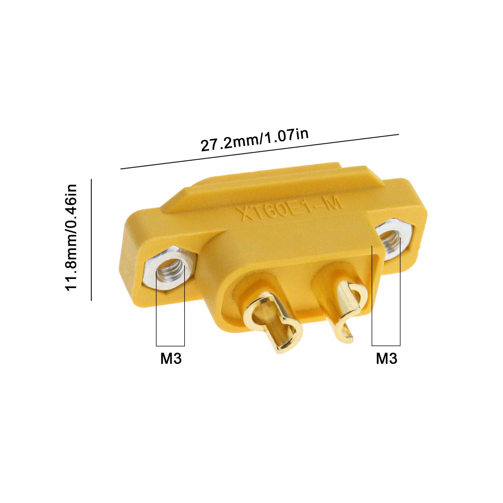 XT60E M Stecker Set – 10 Stück, Oberflächenmontage, Für RC-Modelle
