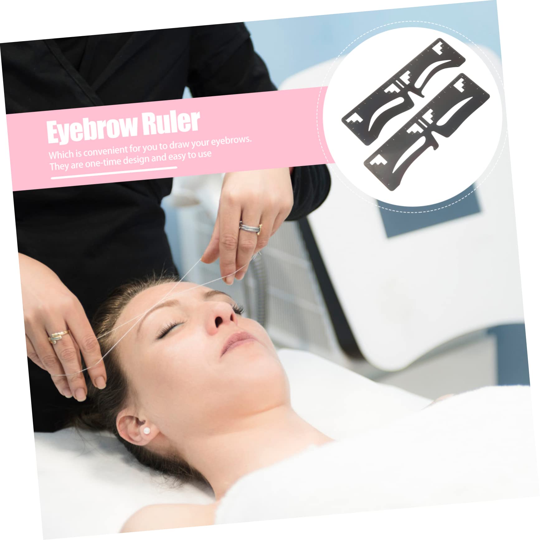Beavorty 4 Set Di Forniture Per Il Trucco Delle Sopracciglia Di Modellazione Delle Sopracciglia Set Di Righelli Sopracciglia Simmetriche Facili Da Usare Per Donne E Ragazze 2 Pezzi*4