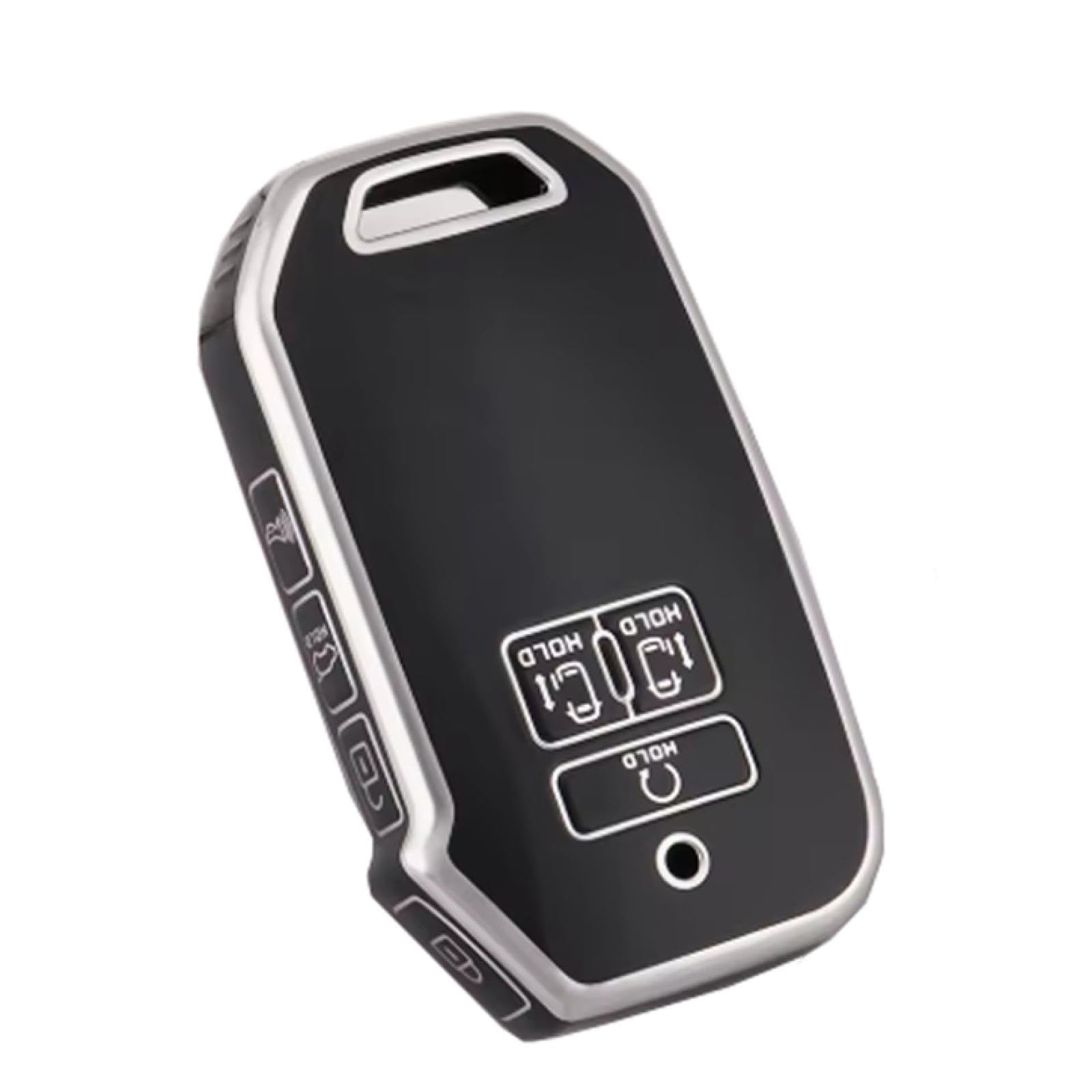 Étui à clé de voiture pour Kia Carnival 2021 coque de protection TPU noir