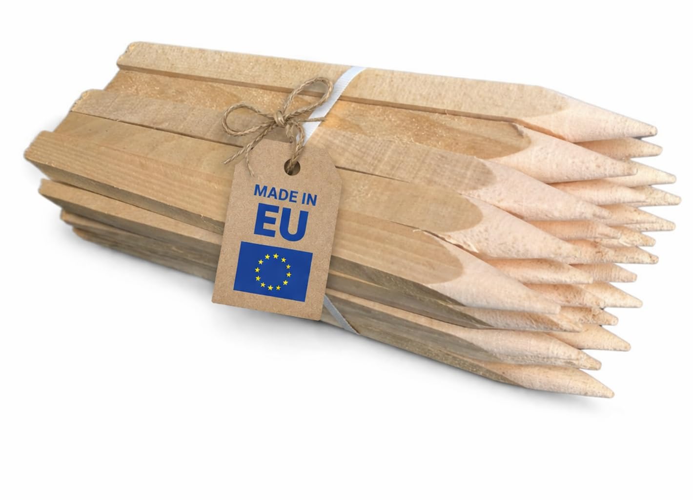 Quadratisch Pflanzstäbe Länge 80 cmSet 50 Stück Buchenholz Holzpflock Gartenstütze Für Pflanzen Bäume Tomaten Holzpfähle Holz Zaunpfosten Garten
