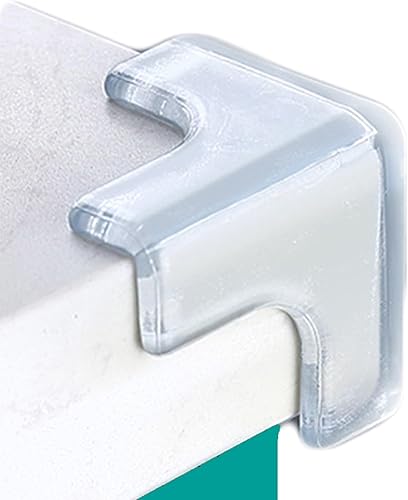 saicheek 4 protectores de esquina de silicona pequeña (longitud 1.4 pulgadas), a prueba de bebés, protectores de esquina de mesa para bebé,