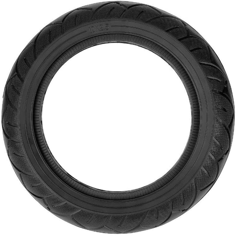 10x2.5 Solid Tire For Ninebot D Electric Scooter, Non Inflatable Explosion-proof Wear-resistant Rubber Tire Replacement
