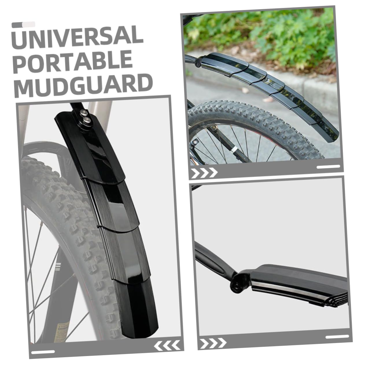 1 Juego Guardabarros para Bicicleta Mudguard Práctico y Portátil para y Ciclismo Instalación y Limpieza Accesorio para Exterior