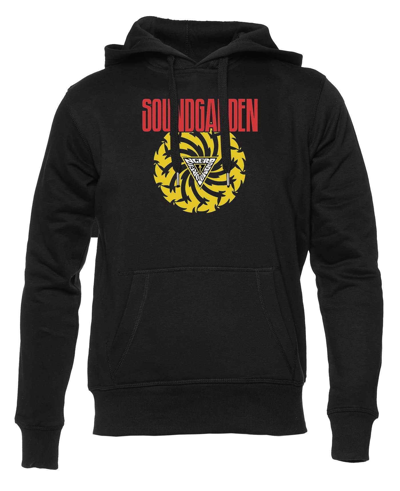 Soundgarden Vintage Felpa con Cappuccio Unisex Uomo Donna Nero Manica Lunga Hoodie Men's Women's Black