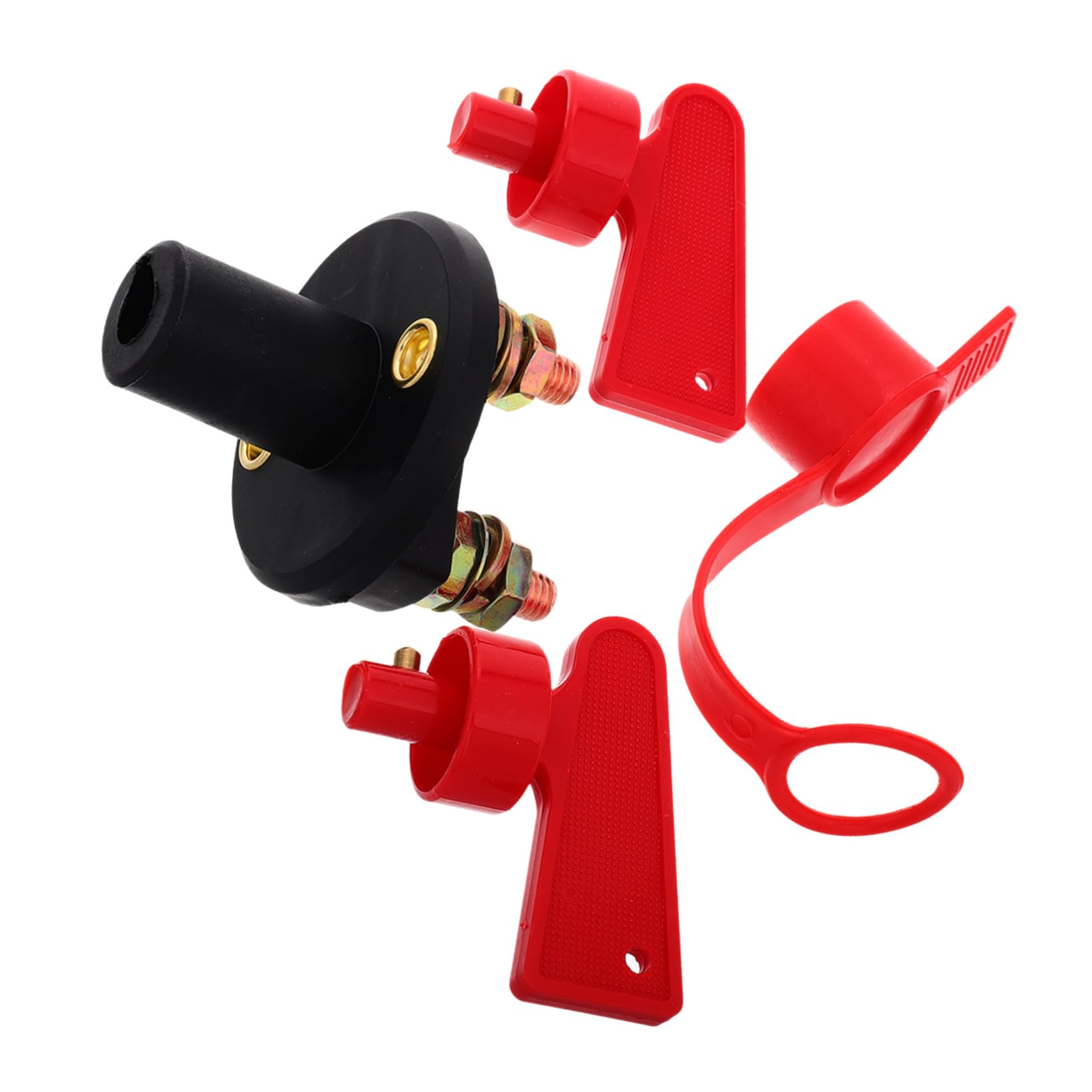 Zerodeko Battery Isolator Switch with Keys for Boats and Trucks Heavy Duty Power Disconnect Switch for Efficient Isolation and User Friendly Operation