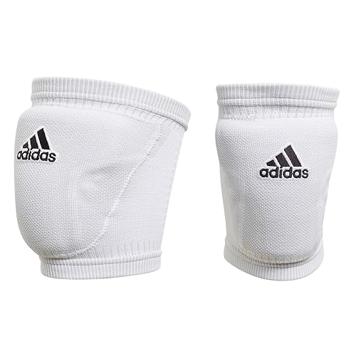 Miniatura 10 de adidas Rodilleras de voleibol Primeknit unisex para adultos, blanco/negro, talla L