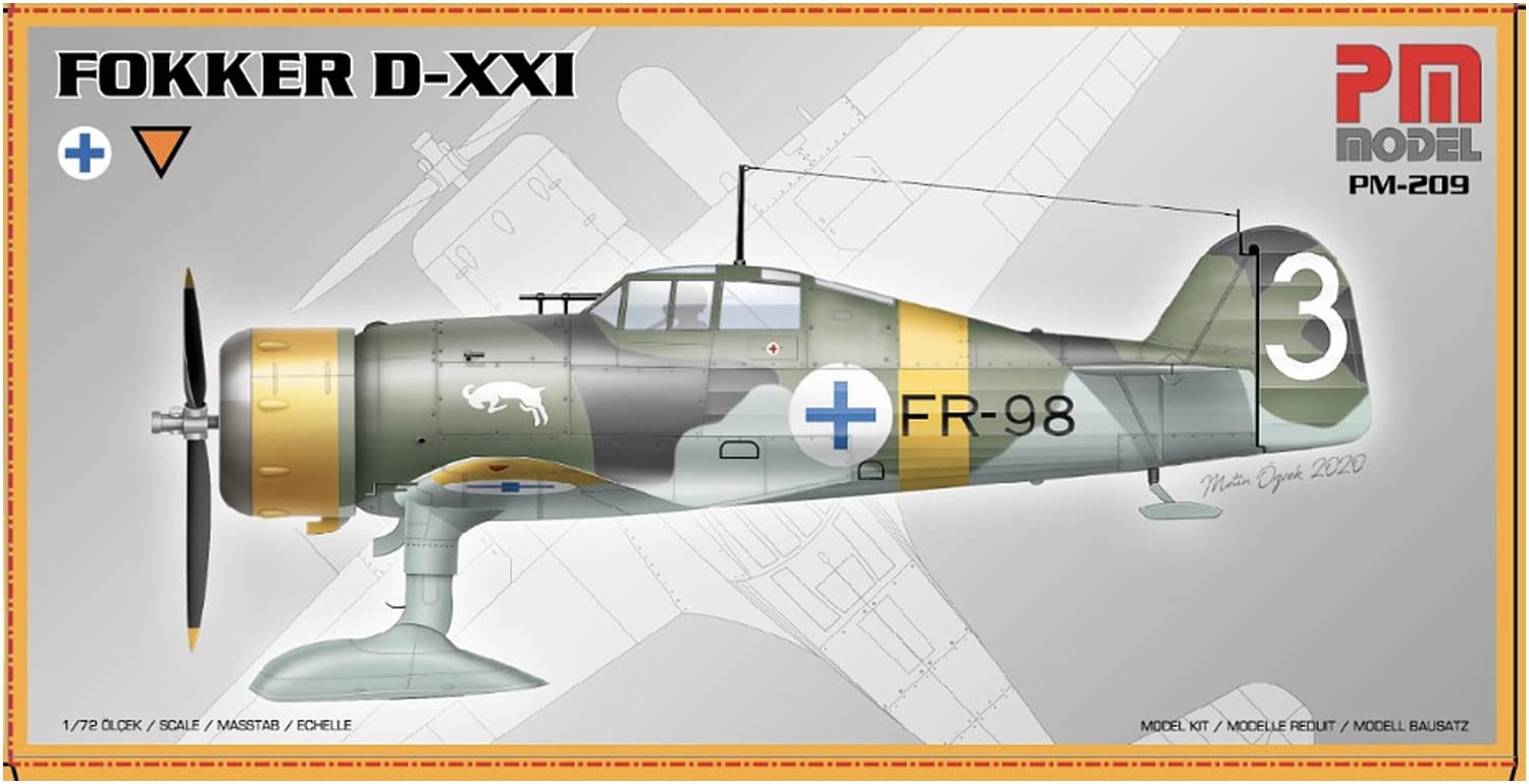 Amazon | PMモデル 1/72 フィンランド空軍 フォッカーD-21 スキー付き