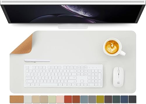 Miniatura 70 de Tapete grande de corcho para escritorio, 47.2 x 17 pulgadas, para oficina y hogar, ideal para alfombrilla de mouse grande y alfombrilla de Verde