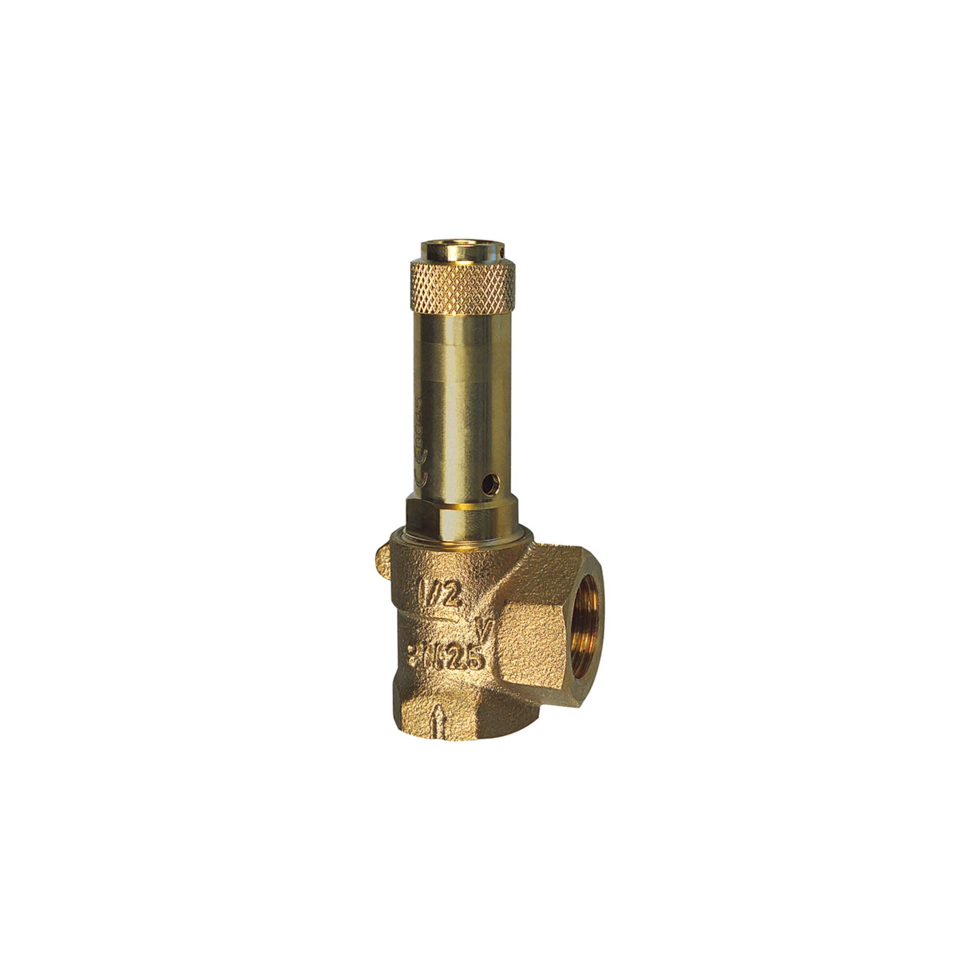 RIEGLER 105575-221.04-10,0 Eck-Sicherheitsventil, Flüssigkeiten, G 3/4, Ansprechdruck 10 bar, 1Stk