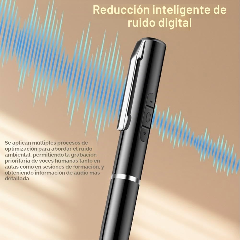 Grabadora digital controlada por voz con grabación de audio de sonido de 360° para reuniones, grabadora de voz de dictado HD 1 unidad y