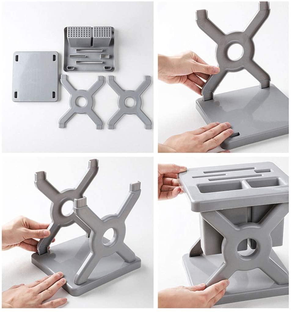 Soporte Cuchillos Cocina sin Cuchillos Soporte De Plástico for Cuchillos Cocina, Bloque, Almacenamiento Herramientas, Utensilios Knife Block(A)