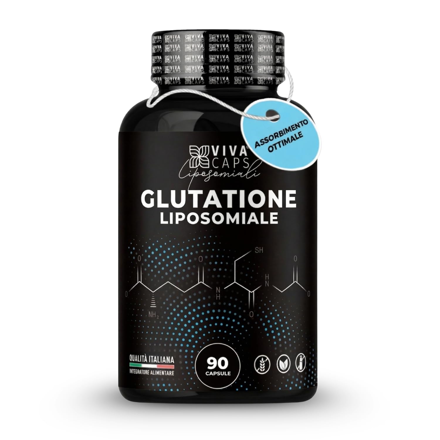 Glutatione liposomiale 250mg alto dosaggio 90cps 1 al giorno Glutatione forte