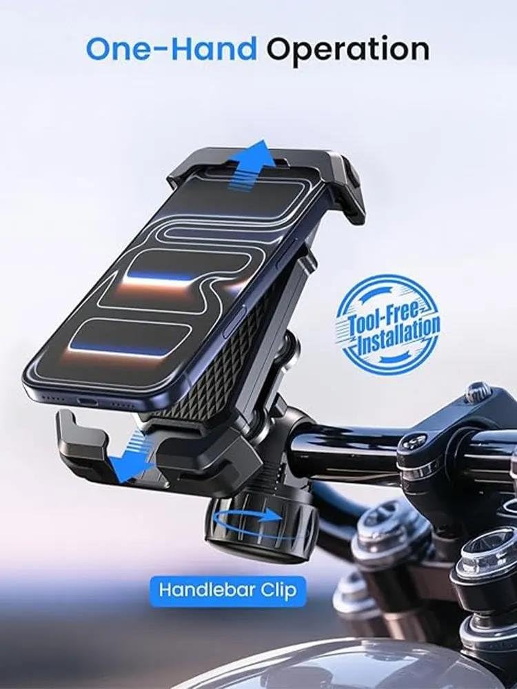 Accessori Ciclismo Anti-Scossa Montaggio Moto Supporto Telefono Doppie Vibrazioni Manubrio Per Bicicletta