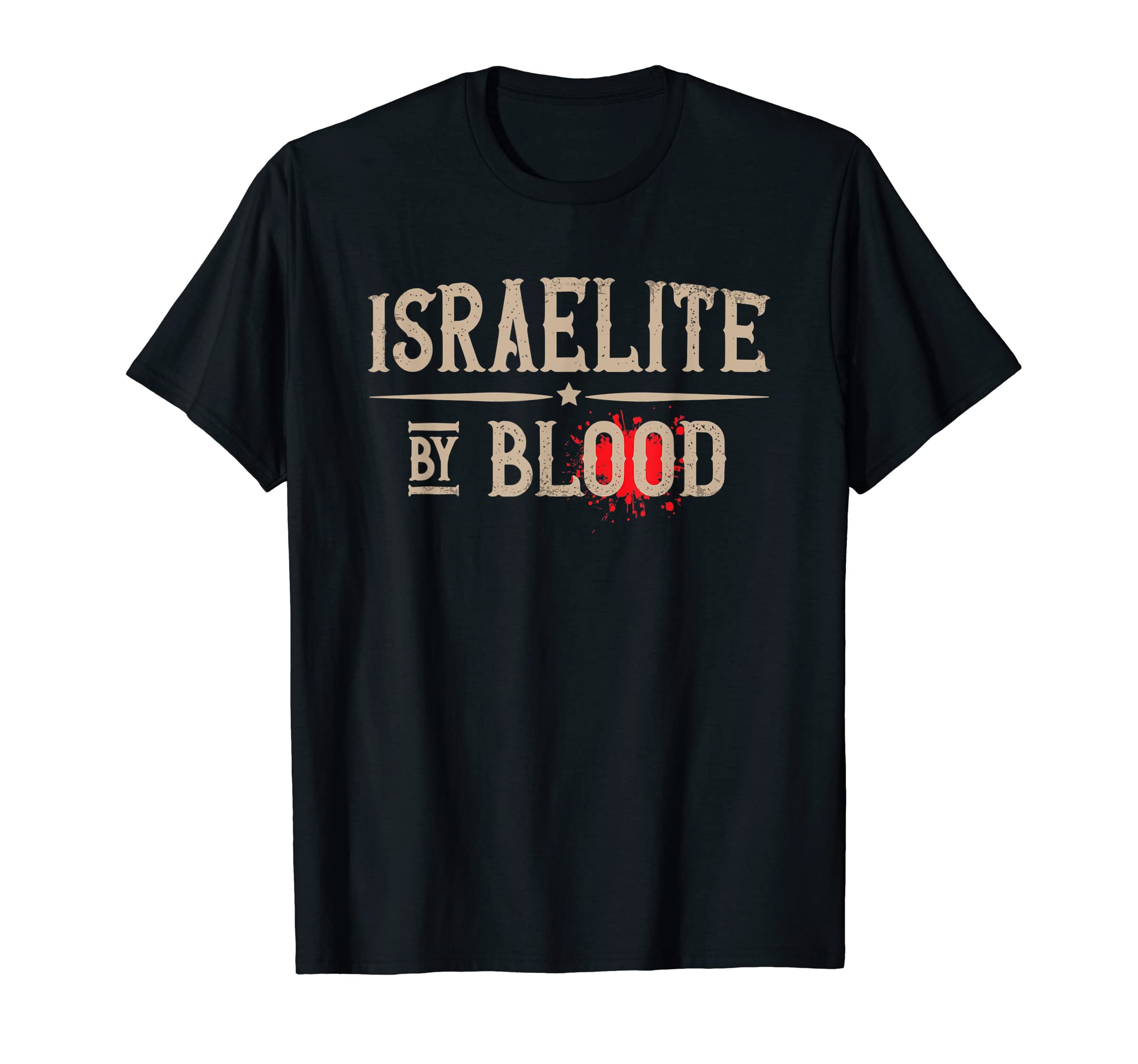 Israel Gift For Men Israelite Jew HebrewIsraelite By Blood Jerusalem Hebrew True Jew Israel T-Shirt