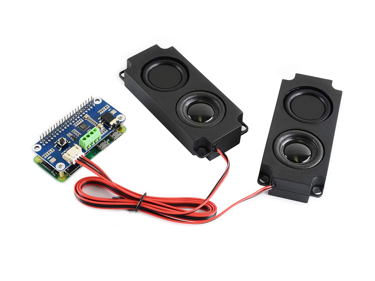 Waveshare WM8960 Hi-Fi Sound Card Hat Audio Module for Raspberry Pi Supports Stereo Encoding/Decoding Hi-Fi Playing/Recording Directly Drive Speakers to Play Music,I2S I2C Interface