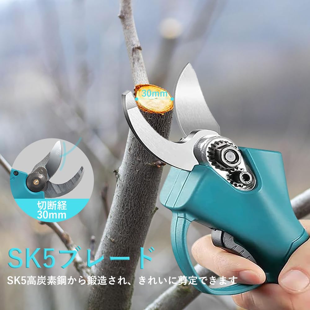 Amazon | KENTEER 高枝切り電動チェーンソー 充電式剪定ばさみ  