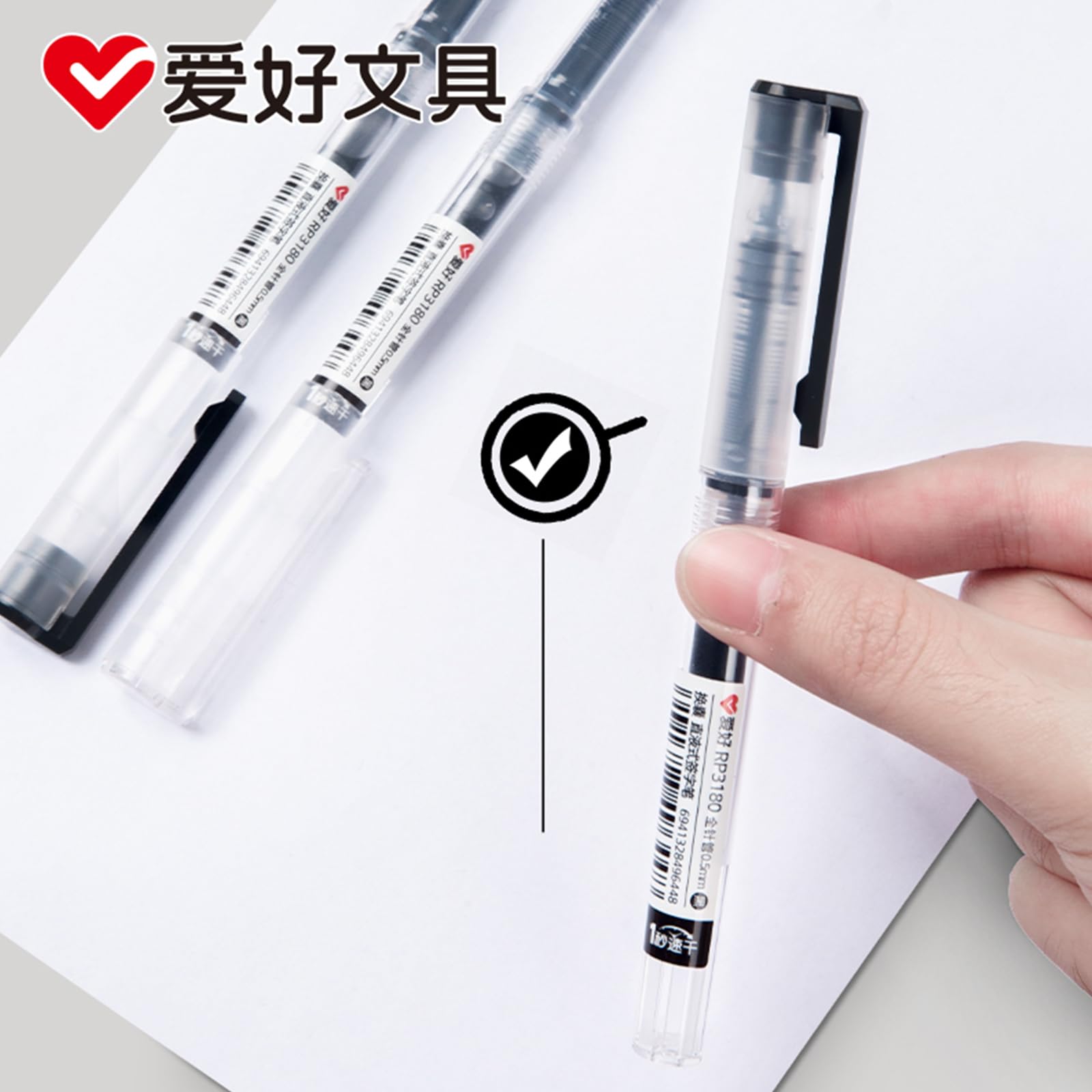 0 5mm Fine Gel Pens Black Red Ballpoint Pen for Adult Students School Office Writing Exam Stationery Supplies — view 7
