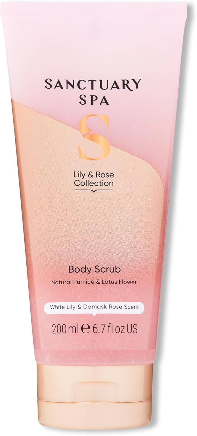 Sanctuary Spa Lily & Rose Body Scrub, No Mineral Oil, Cruelty Free & Vegan Exfoliating Body Scrub, 200ml-image-35