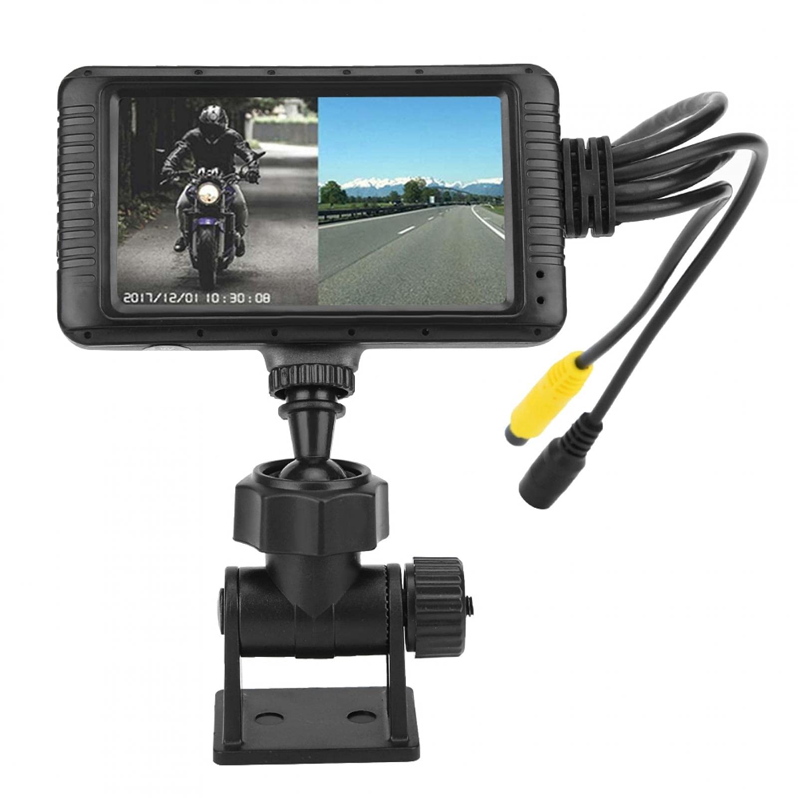 Rejestratory jazdy, kamera motocyklowa, kamera samochodowa, obudowa ze stopu cynku 1080P HD 3-calowy uniwersalny motocyklowy podwójny obiektyw Rejestrator jazdy Monitor ruchu odpowiedni dla większości