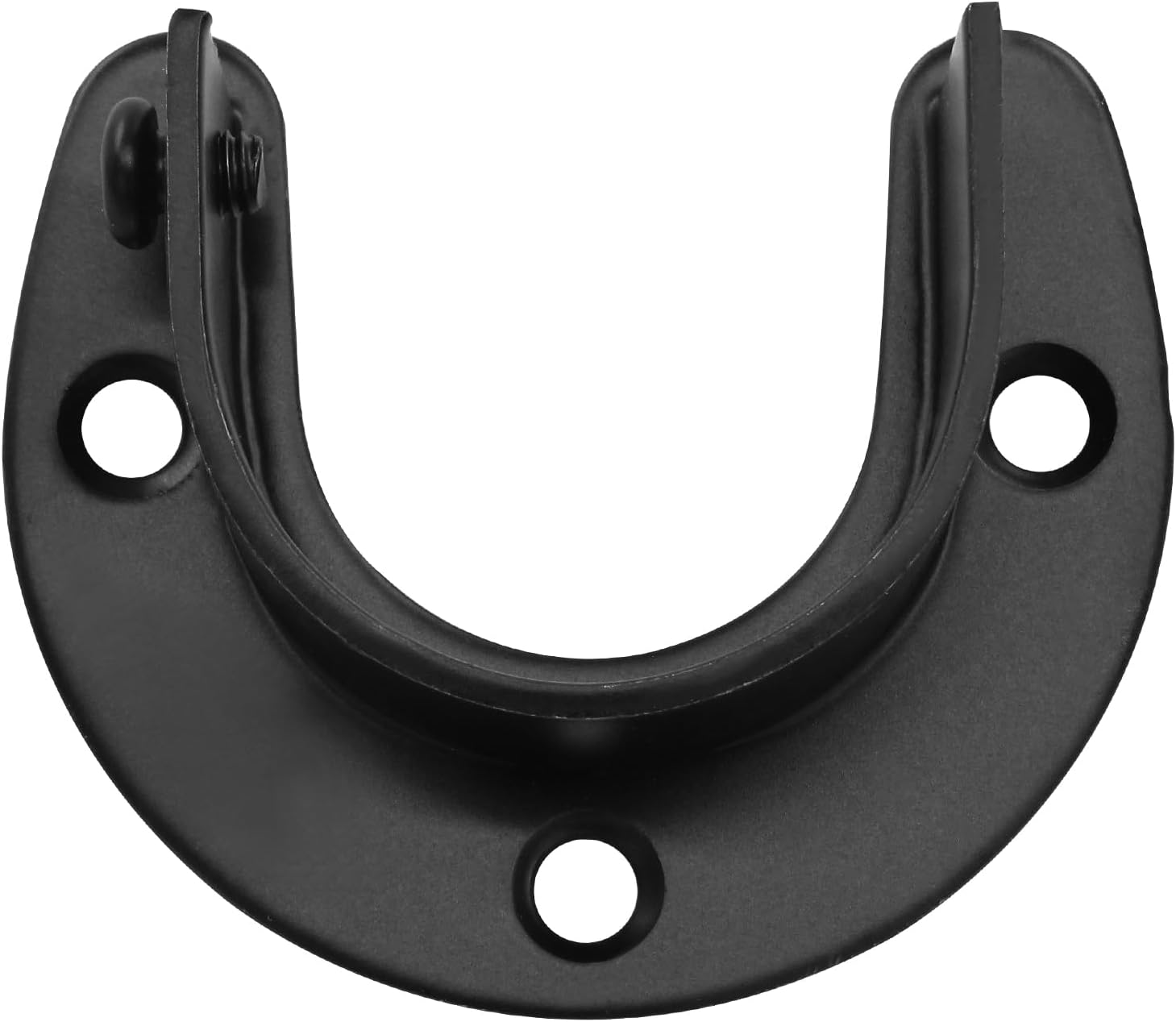 Hordion 2 Packs Closet Rod Bracket 1-1/2IN Closet Rod Holder, Black