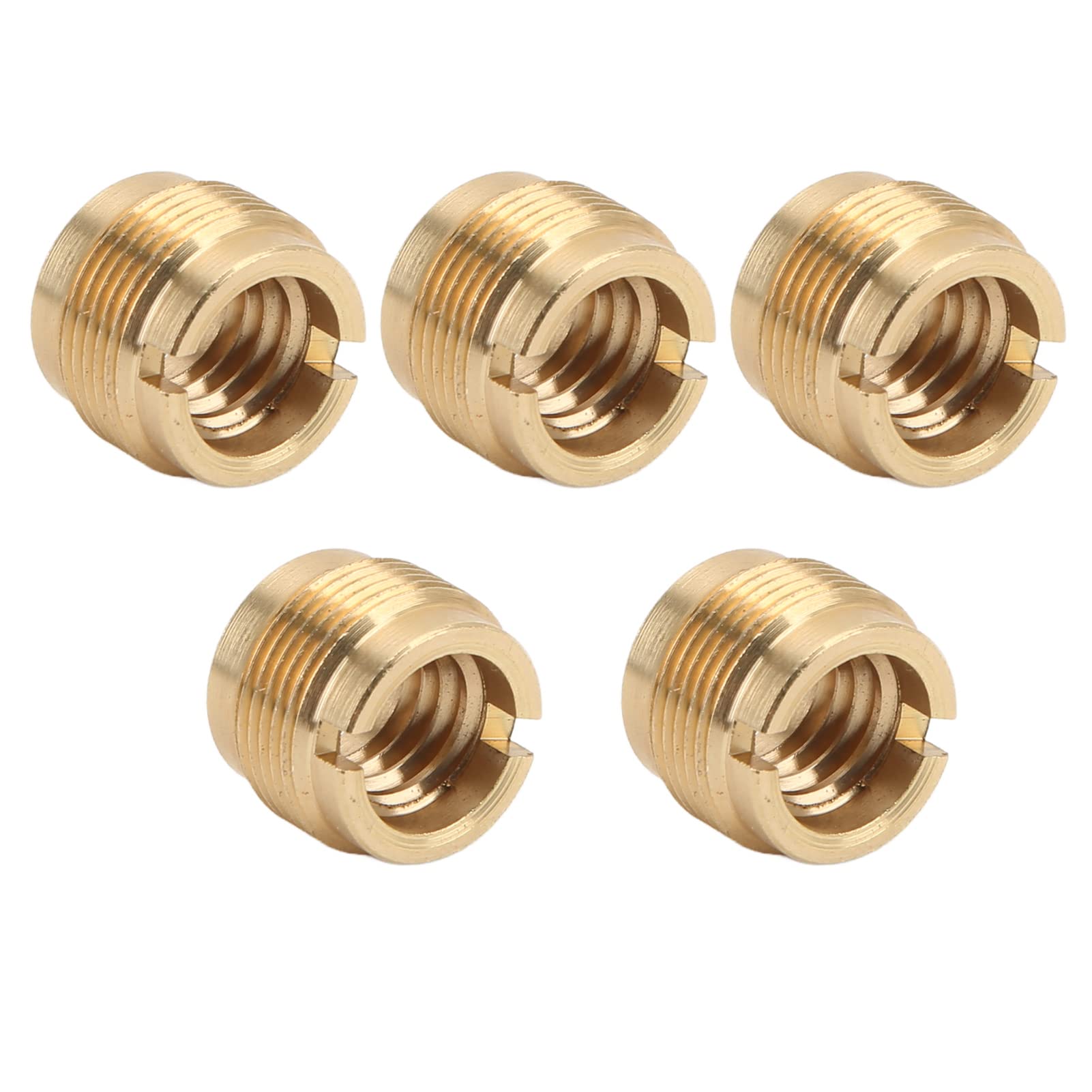 Odporny na Rdzę Adapter do Statywu Mikrofonowego, 3/8 Cala żeński do 5/8 Cala Męski Adapter Gwintowany do Mikrofonu, 5 Szt. Miedziany Adapter śrubowy do Stojaka Mikrofonowego Ramię Zawieszenia