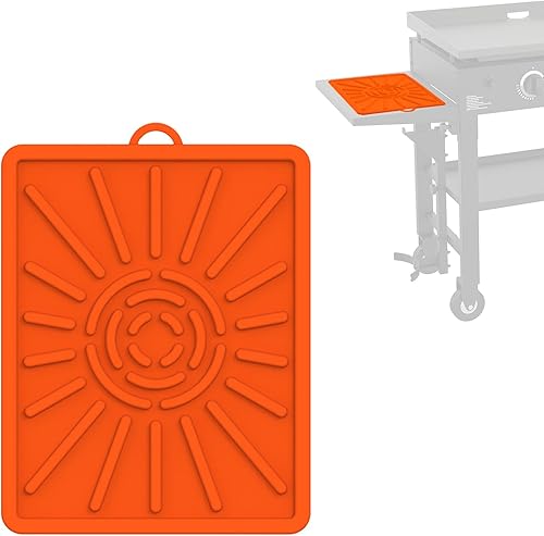 Tapete para parrilla, tapete lateral para Blackstone, almohadilla de silicona para parrilla al aire libre, encimera de cocina, alfombra de parrilla