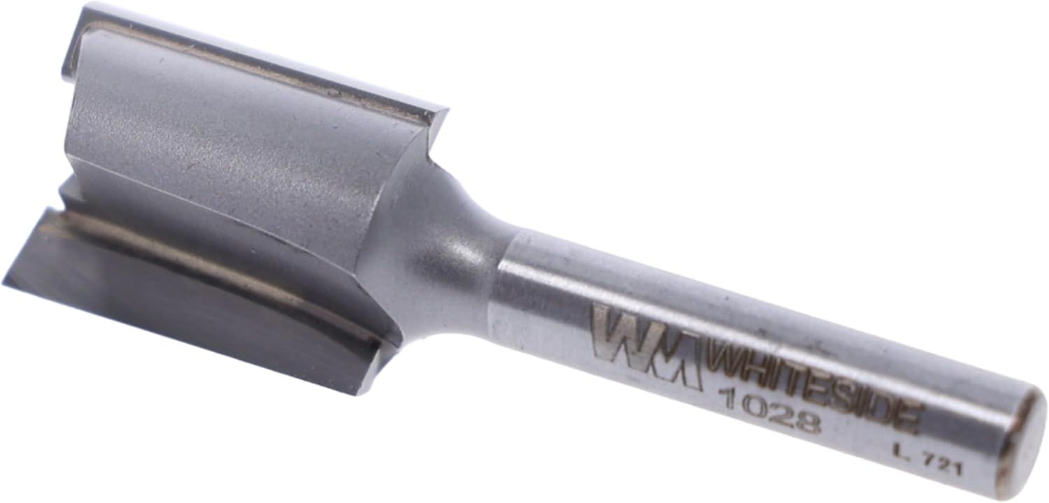 Whiteside Router Bits 1028 Straight Bit with 5/8-Inch Cutting Diameter and 3/4-Inch Cutting Length