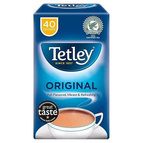 Ethos Tetley Tea 40-Count bolsas de té 6unidades