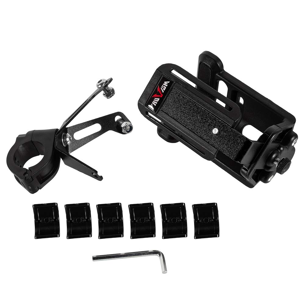 Universeller Flaschenhalter für Motorrad mit 20mm 22mm 25mm 28mm Lenker Sturzbügel Stoßstange für Duke 390/790 R1200GS G310GS DL650 Z900 (Schwarz)