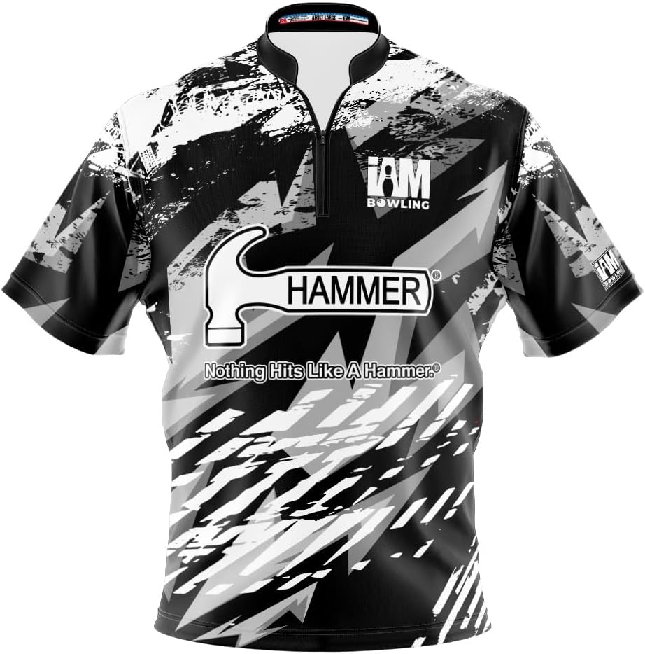 Logo Infusion Dye-Sublimated Bowling Jersey (Sash Collar) - I AM Bowling Fun Design 2020-HM - Hammer