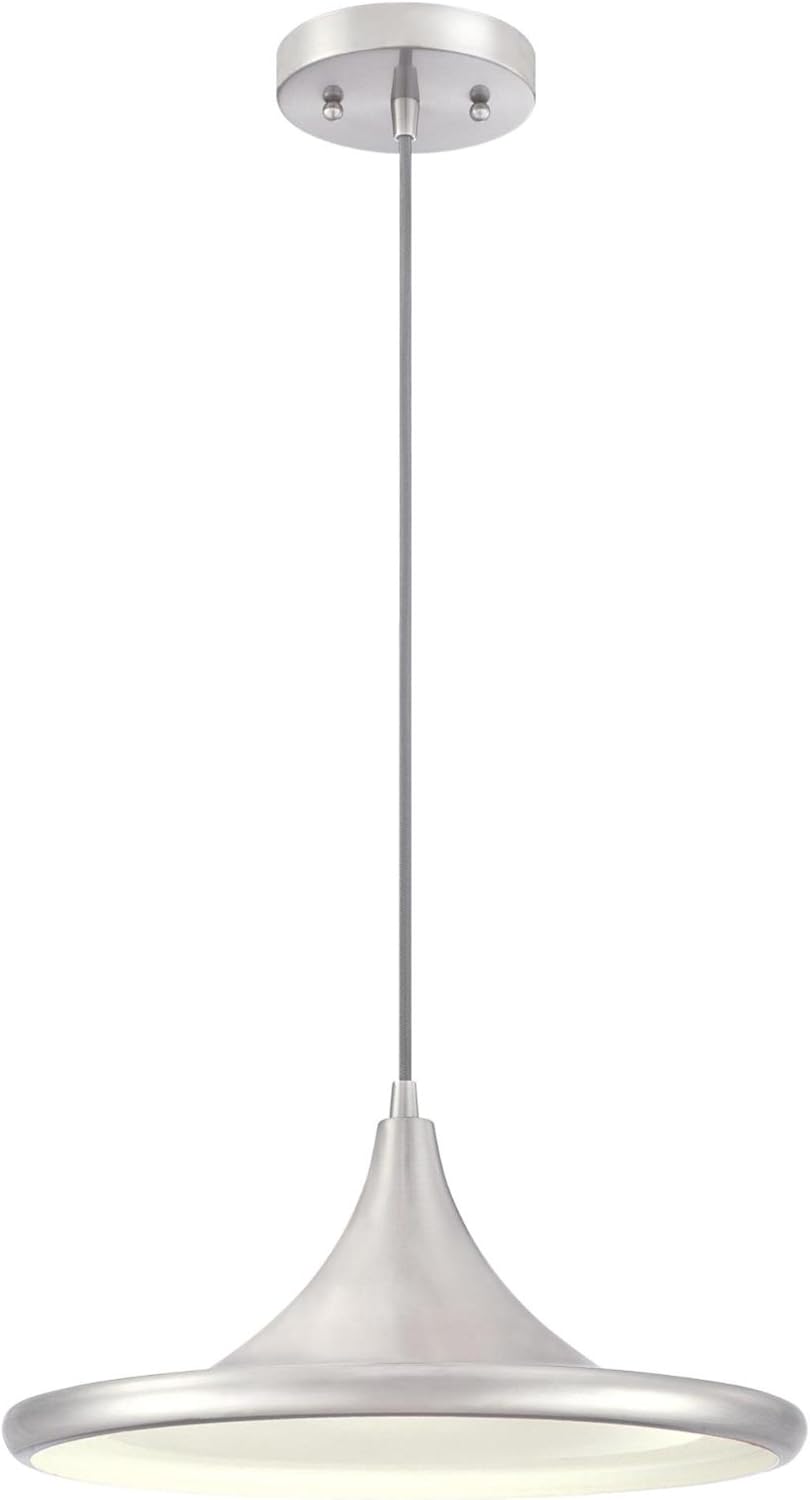 Exсluѕіvе Dіѕсоunt 60% Prісе Westinghouse Lighting 6362500 One-Light LED, Brushed Nickel Finish Indoor Pendant,