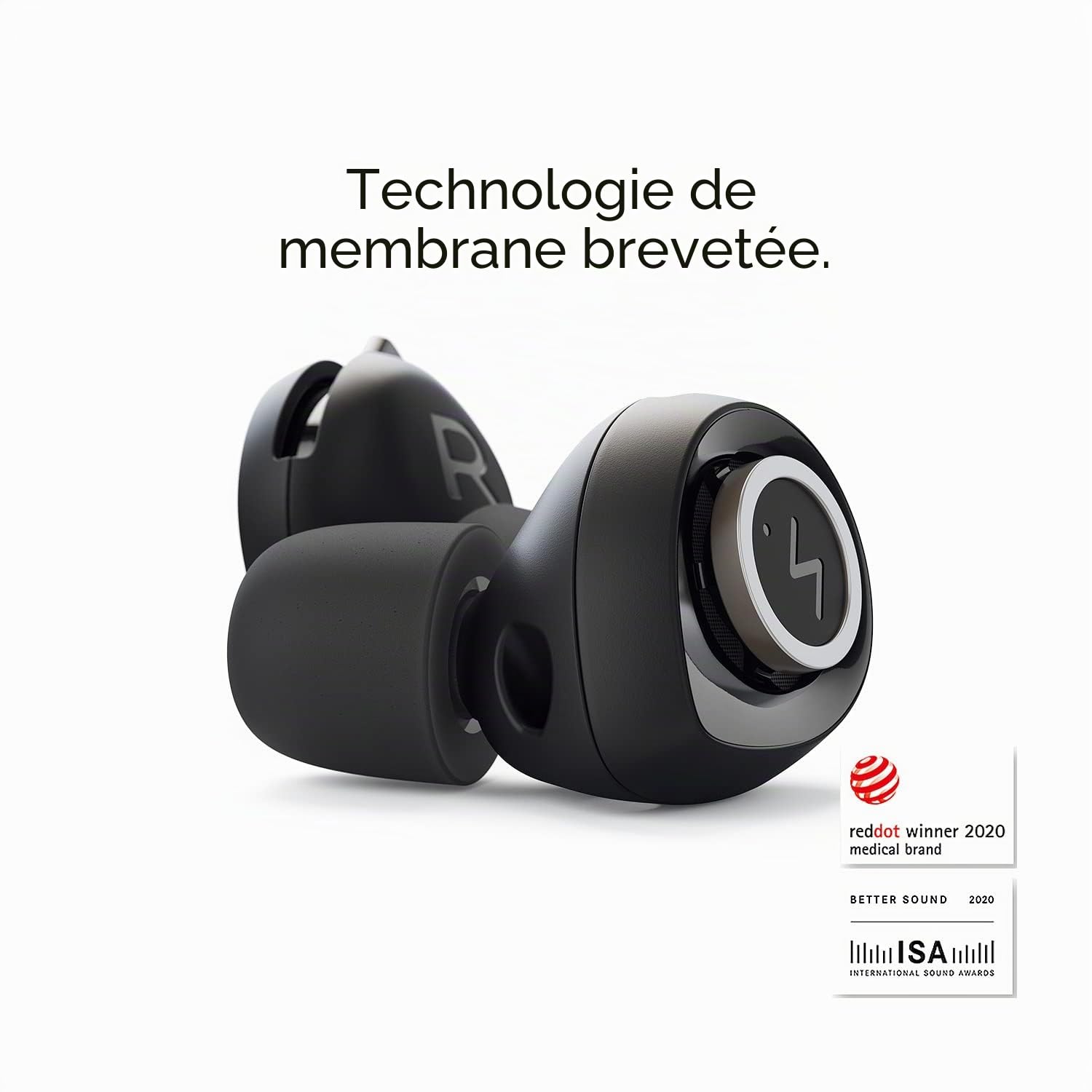 Minuendo Bouchons d'oreilles acoustiques haute fidélité | Protection auditive pour musiciens | Atténuation dB réglable | Fabriqué en Norvège | Design primé | Convient pour les concerts, les concerts,