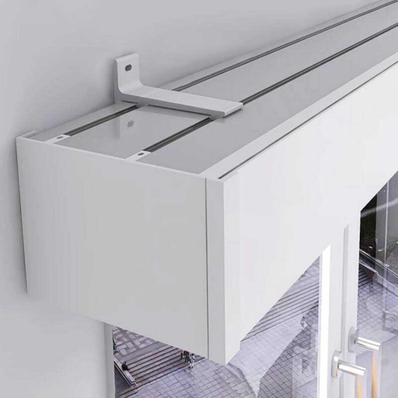 Doppelläufige Wandvorhangstange – langlebiger Volant für Fenstervorhänge und Raumteiler-Dekor – stilvolle und funktionale Wohnaccessoires