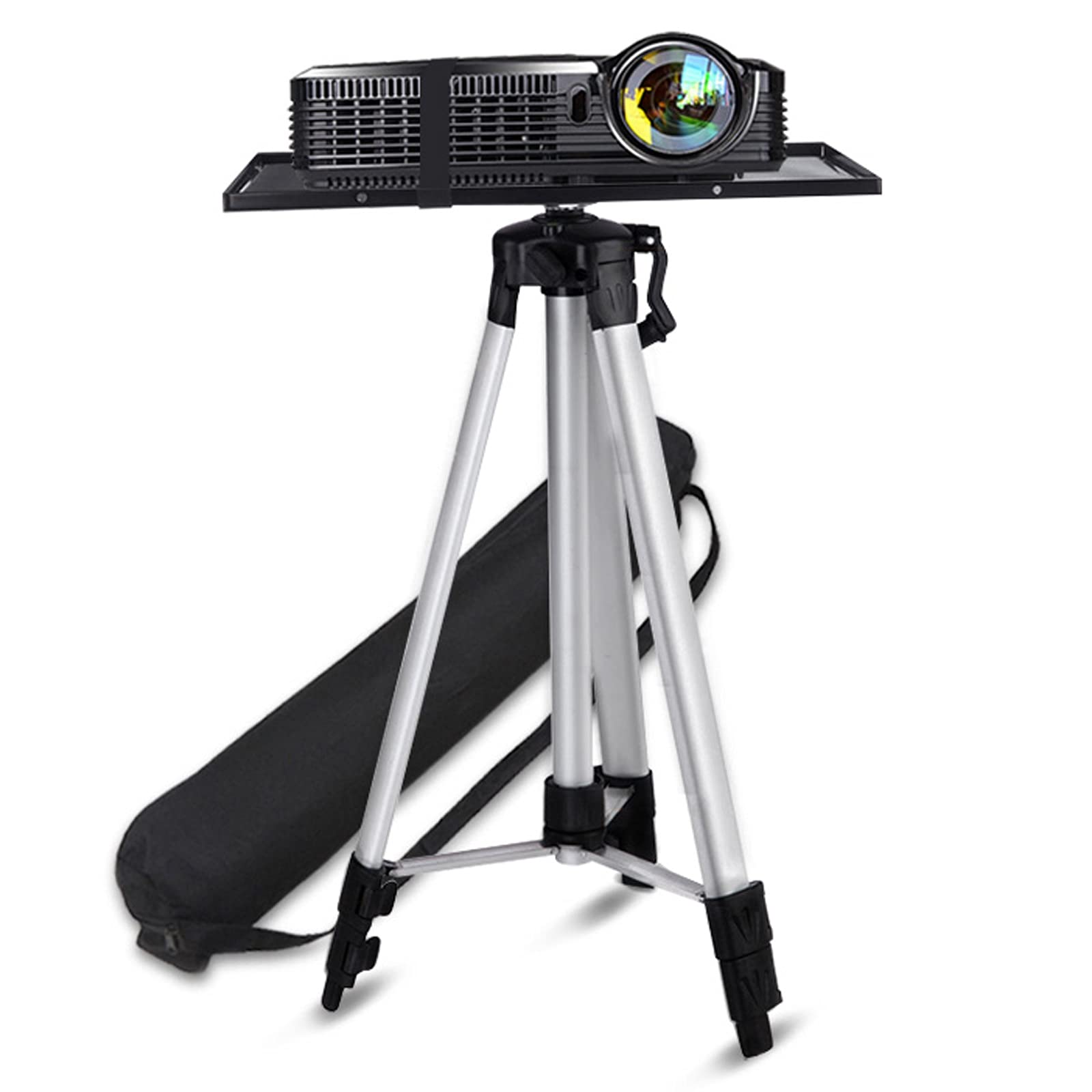 Stand del Proiettore, Supporto Regolabile Proiettore Mount Treppied Projector Proiettore Treppiede Stand Laptop Treppiede Stand Pieghevole Piano Piano Treppiede Altezza regolabile da 20,99 a 53,5 poll