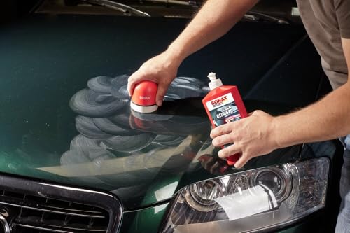 SONAX LackReiniger (500 ml) kraftvolle Politur für stumpfe und stark verwitterte Bunt- und...