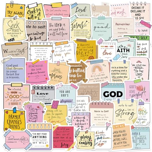 BUSSLANDY 50PCS Inspirational Quote Waterproof Vinyl Stickers for Laptop, Bottle, Journal & More - Modern, Contemporary Design - Motivational Stickers