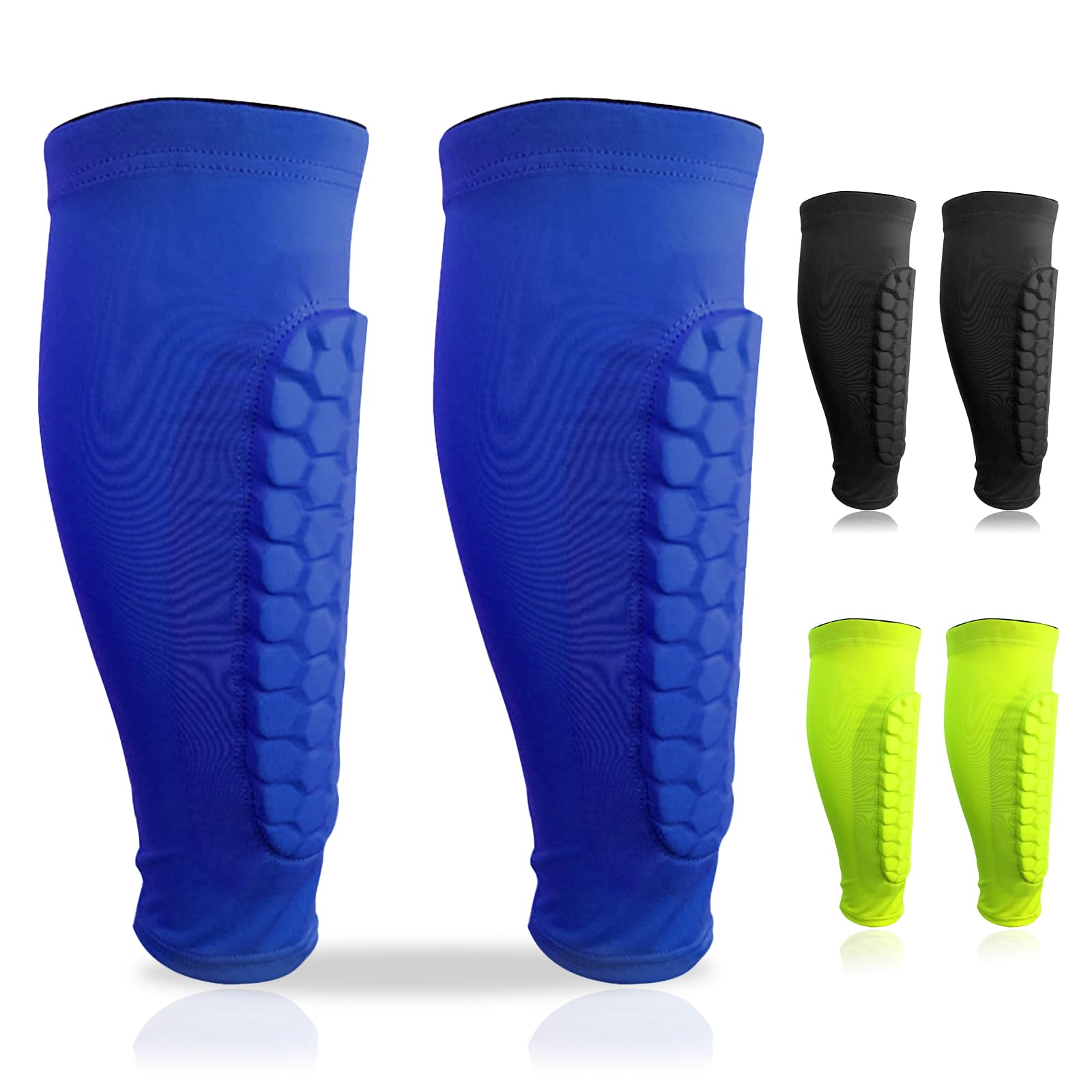 Parastinchi Da Calcio A Calza - In EVA Con Design A Nido D'Ape, Taglie S-XL - Foto 6