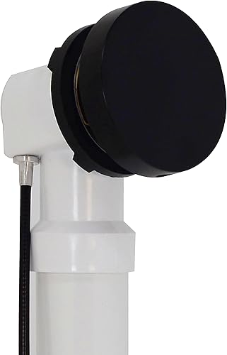 Miniatura 7 de Westbrass D50RE-62 - Moldura de repuesto de 1-12 pulgadas para ensamblajes de desagüe de baño de accionamiento por cable, 1 paquete, negro mate