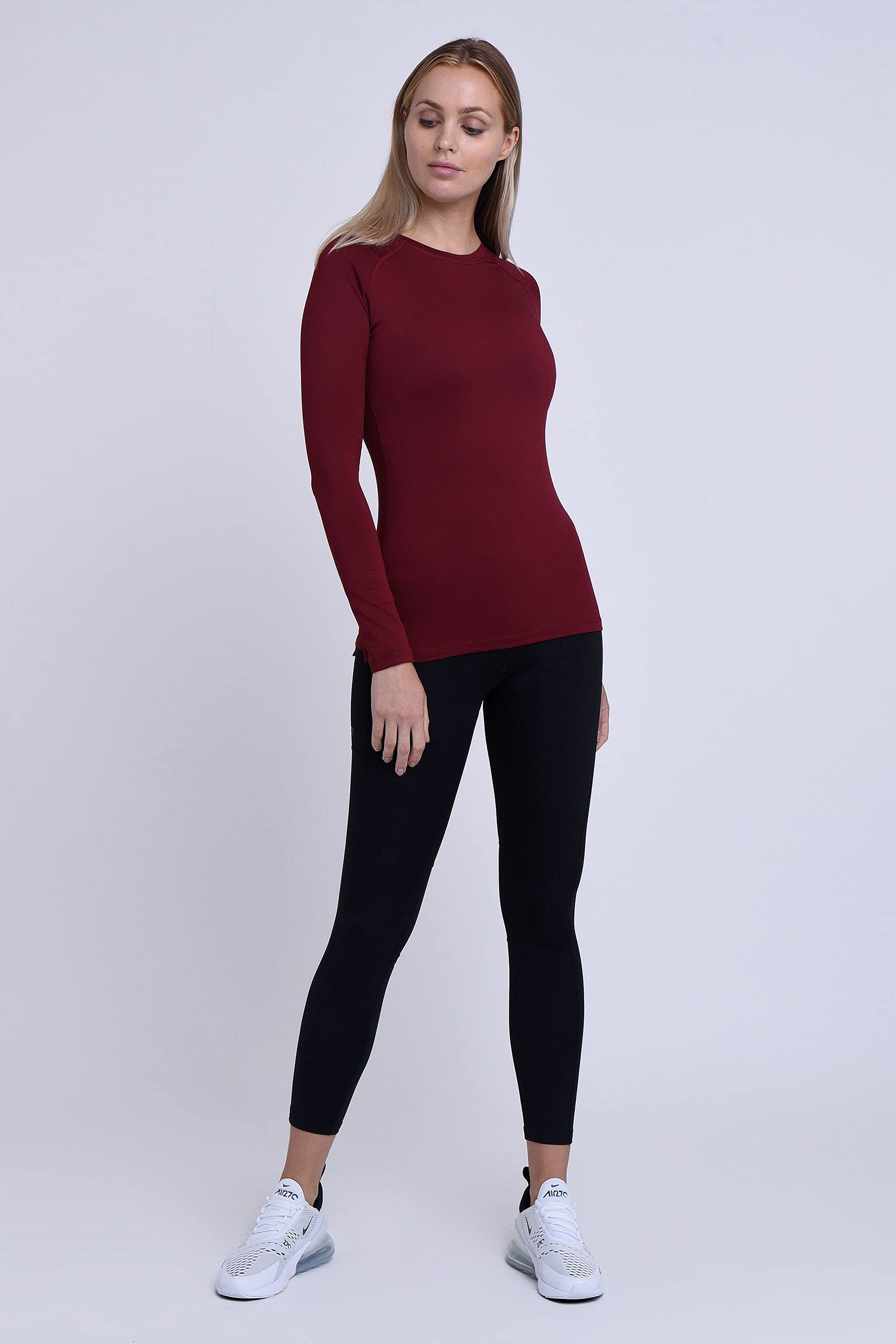 TCA SuperThermal Maglia Termica Donna Manica Lunga - Intimo Termico Donna Invernale - Maglietta Termica Sportiva - Maglie Termiche - Maglia Intima Quickdry - Abbigliamento Termico