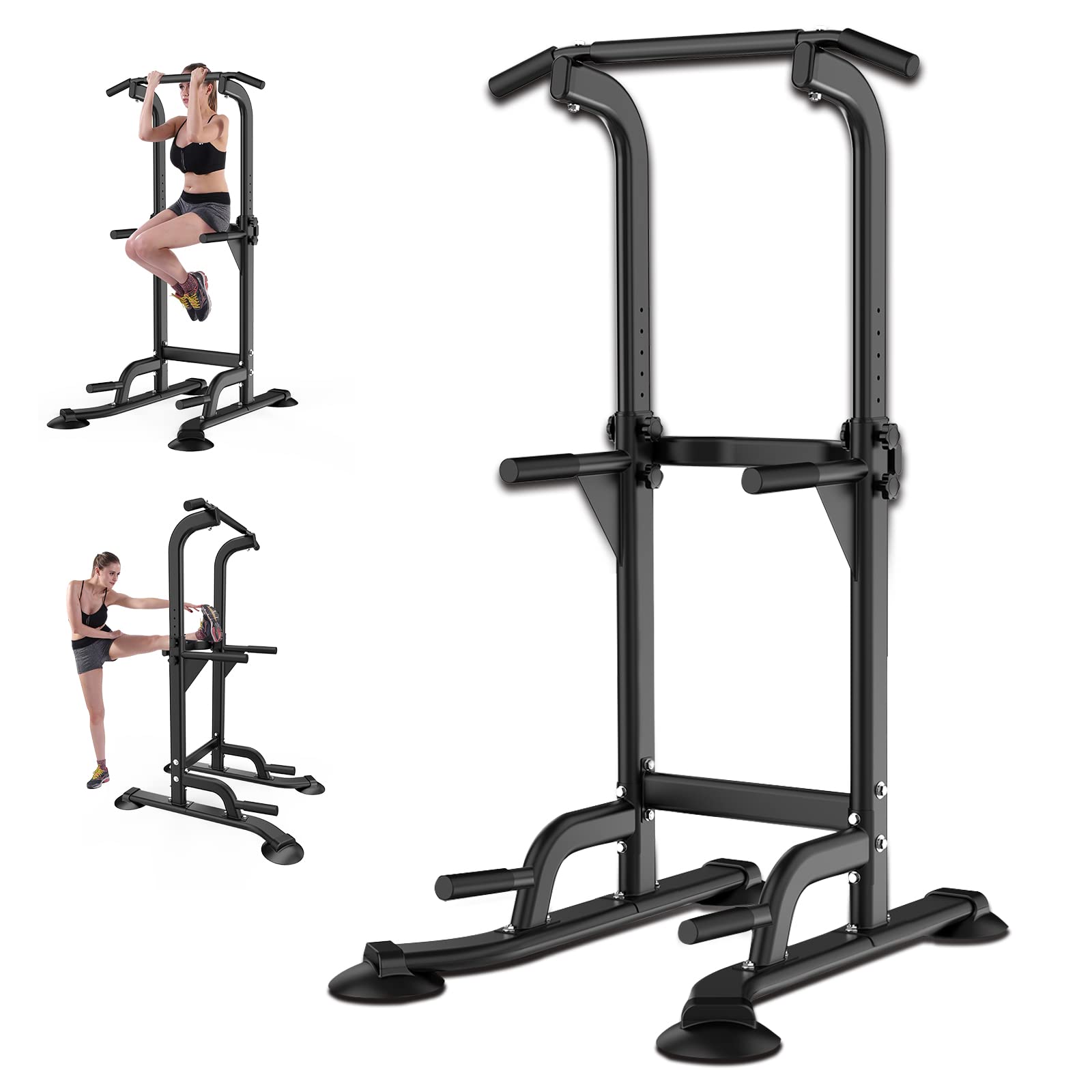 Upgo power tower pull up dip station home gym strength training