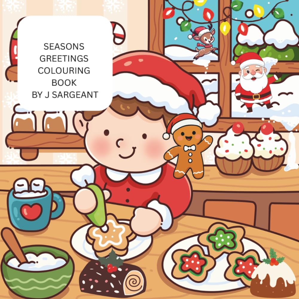 Seasons Greetings colouring book