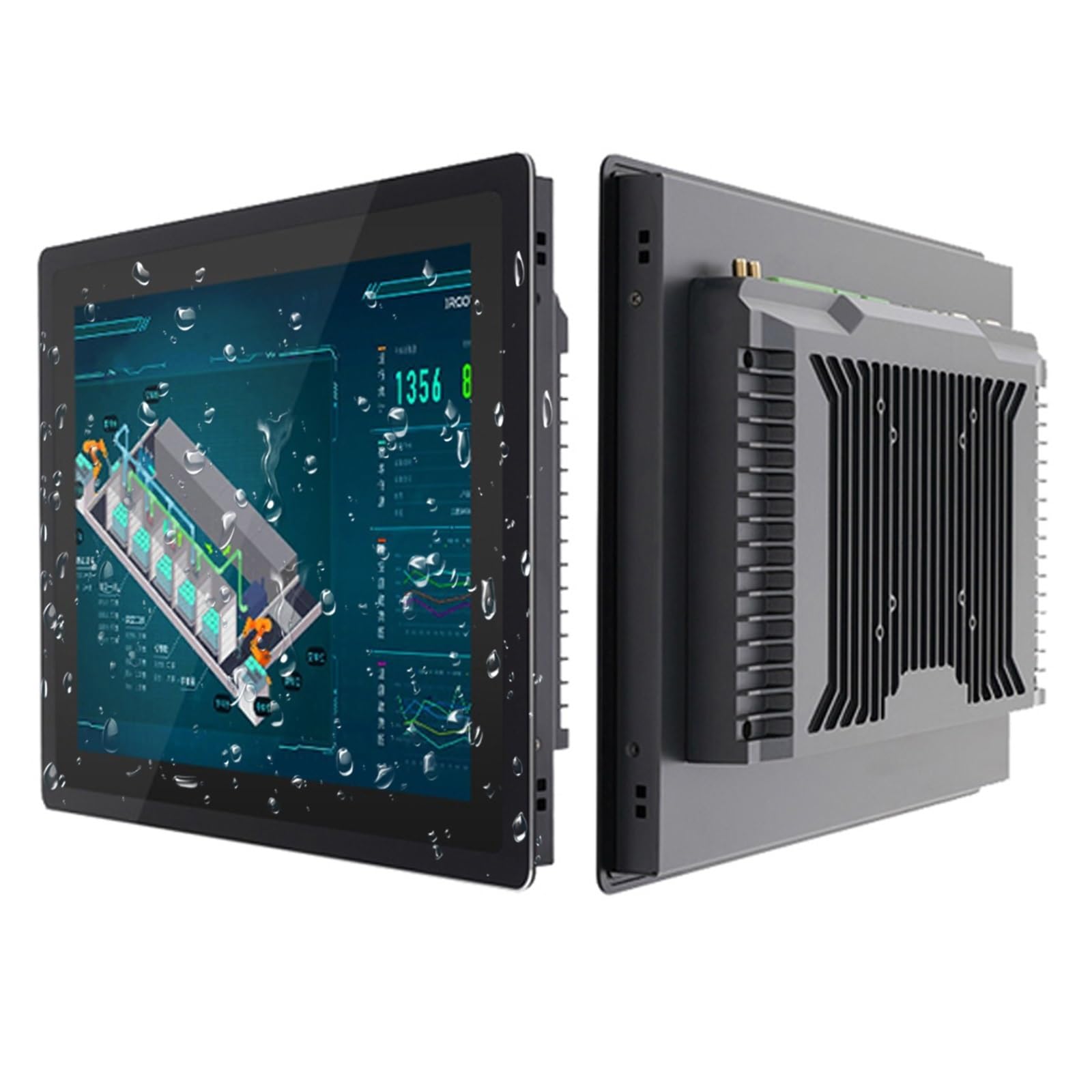 Monitor touch industriale incorporato da 15 pollici for display momputer con touch screen capacitivo USB HDMI-interfaccia 1024 * 768(15 inch HDMI VGA)