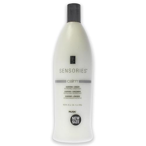 RUSK Sensories Calm Guarana and Ginger Nourishing, Guarana and Ginger Vegetable Protein to De-Stress Damaged Hair