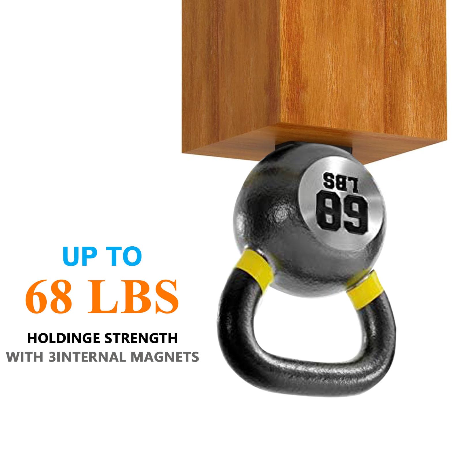 RugaijeffPooda ? Gun Magnet 68lbs Rated Magnetic Gun Mount, Rubber Coated Firearm Holder for Rifle Pistol Magazines, Gun Magnet for Vehicle, Desks, Safes, and Walls.( 4PACK)