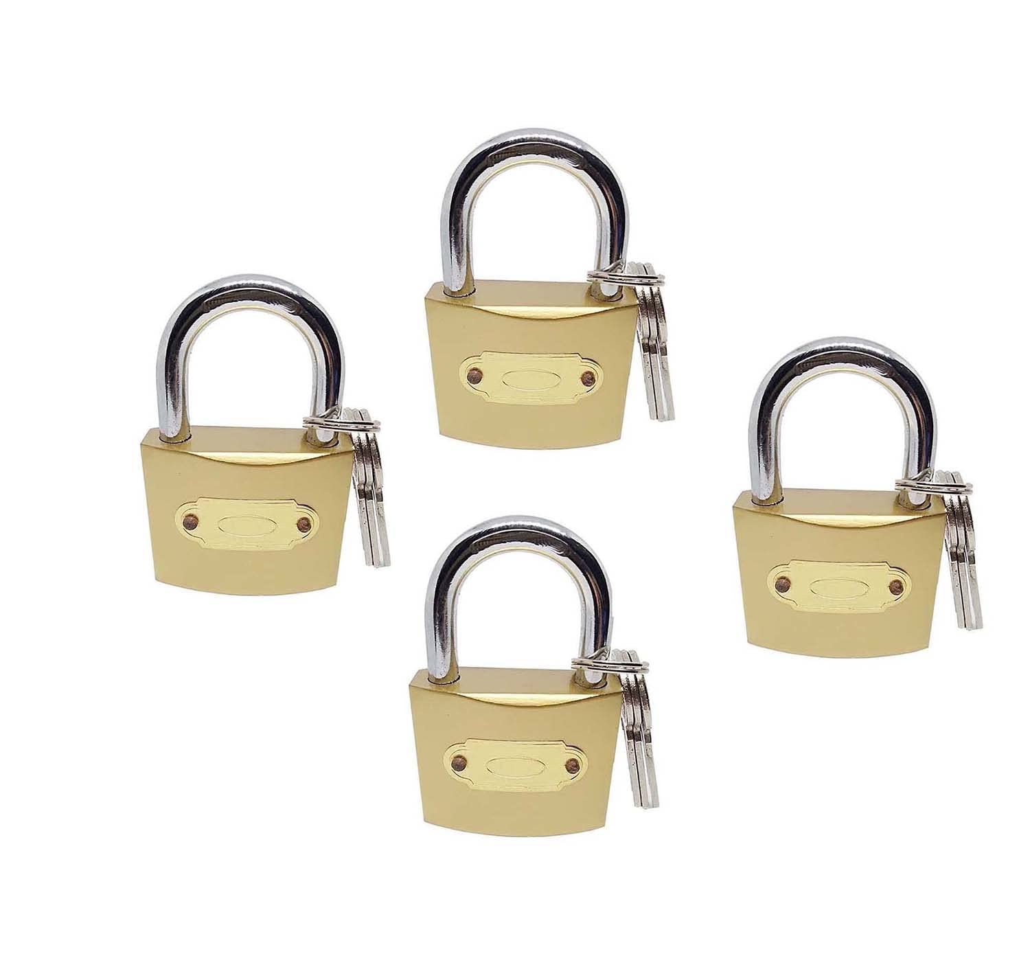 Unikkus Set of 4 Lock and Keys for Home Door Room House, Imported Suitable for Medium Purpose Like Doors shutters Gates, Strong Keys Ultra ulimate HOMEPRODUCTS4U,Lock Size 50mm Padlock (B0BNX2VBXK) Amazon Price History, Amazon Price Tracker