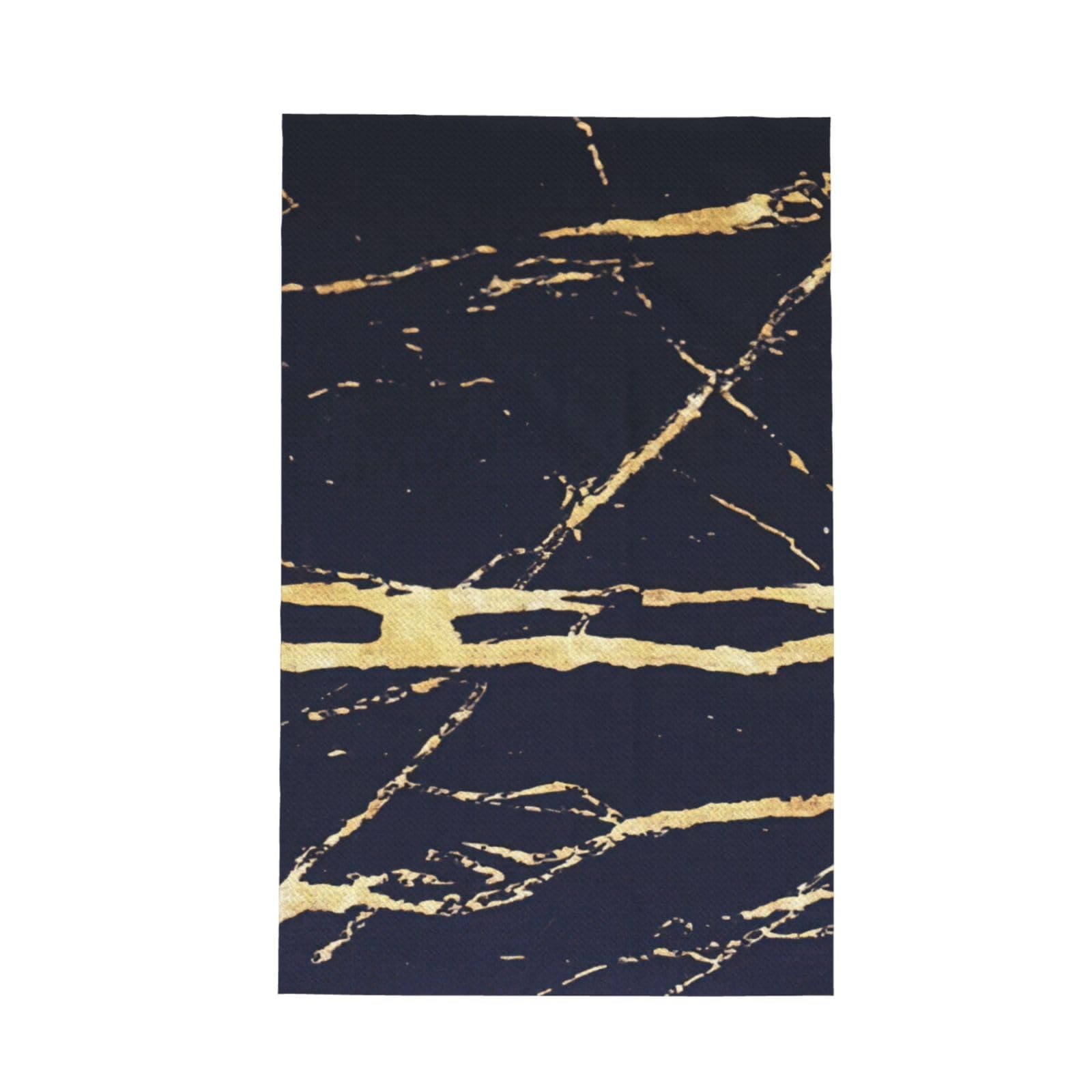 CKGODGF Marble Print Absorbent Waffle Dishcloths,Kitchen Towels With Hanging Loops,Tea Towels.