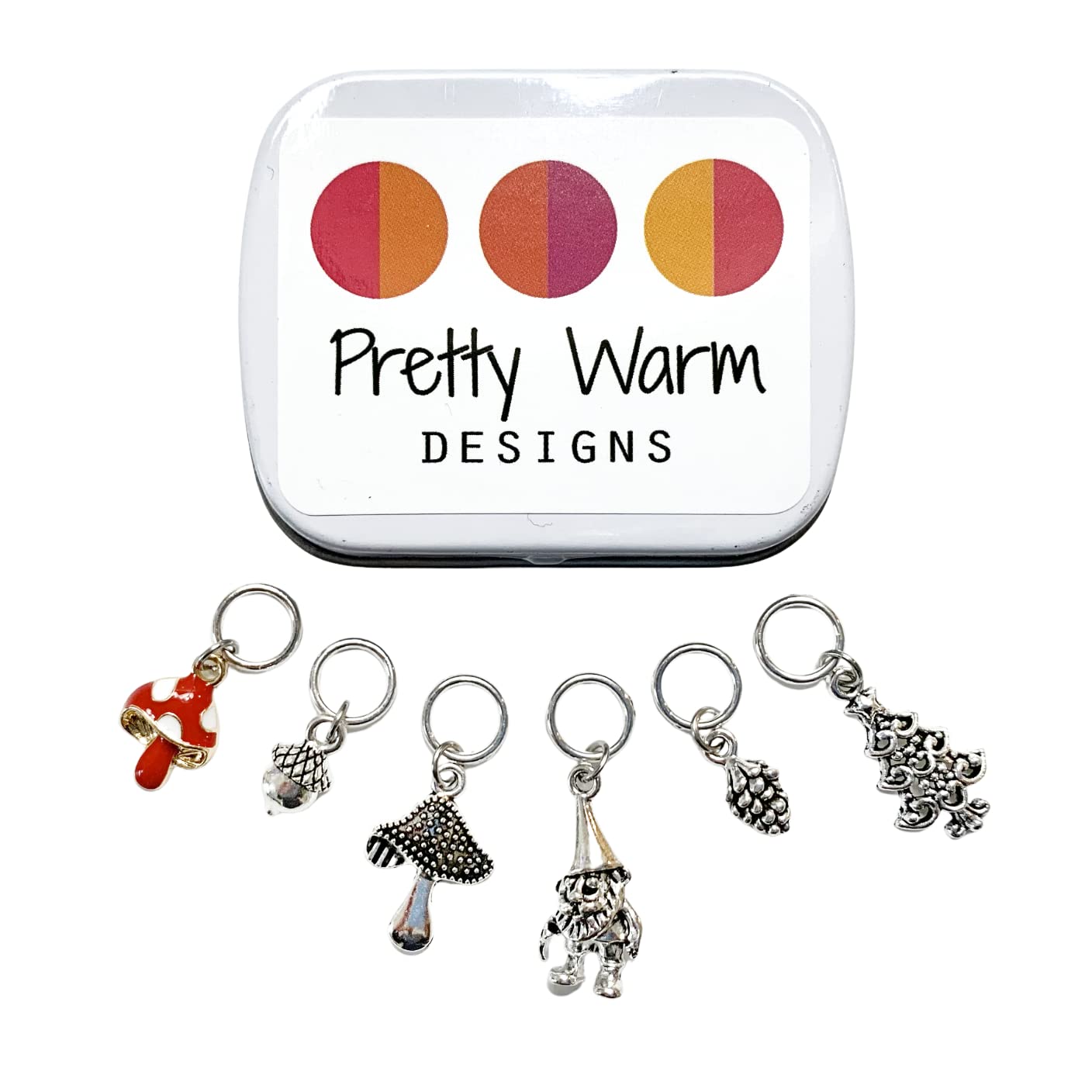 Adorable Woodland Garden Gnome Knitting Stitch Marker Set