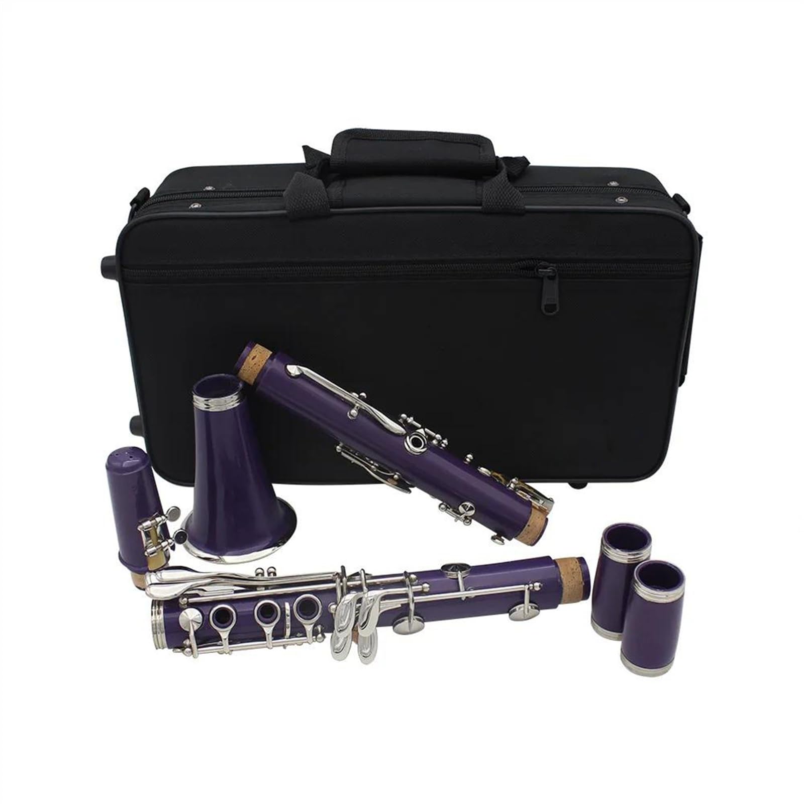 Clarinetto Professionale Clarinetto Clarinetto Sib 17 Tasti 6 Anelli Clarinetto Viola Strumenti Musicali Professionali(A)